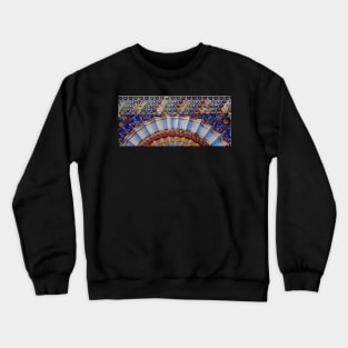 Roman mosaic from the house of Neptune and Amphitrite at Herculaneum Crewneck Sweatshirt